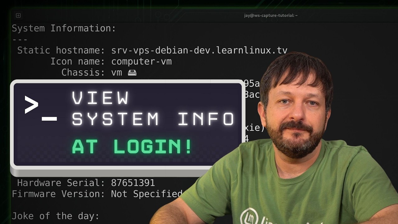 Создайте собственное сообщение дня (MOTD) для Linux с помощью Bash и systemd!