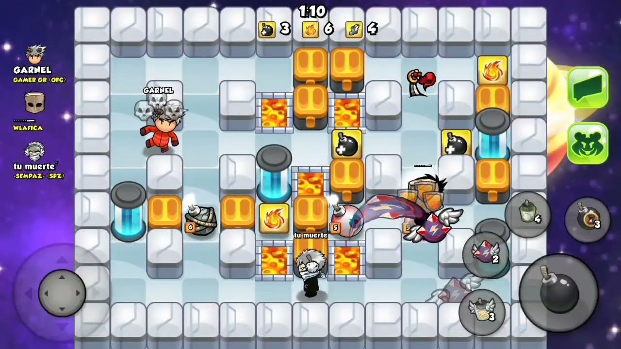 jugadas &eacute;picas en arena Bomber Friends