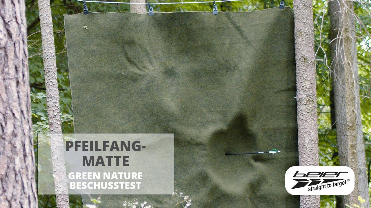 Beschusstest Pfeilfangmatte Pfeil vs. Schrot - BOGENSPORT BEIER