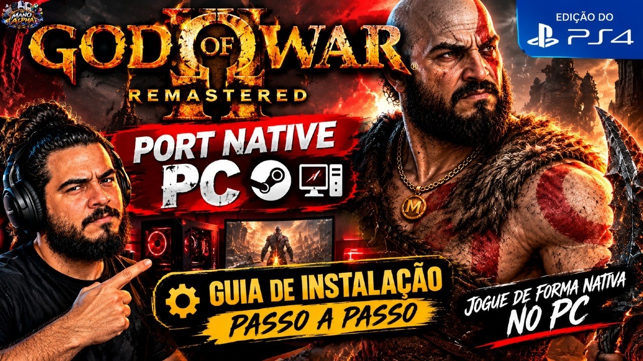 🔥 GOD OF WAR III REMASTERED NO PC! PORT NATIVO + TUTORIAL DE INSTALA&Ccedil;&Atilde;O