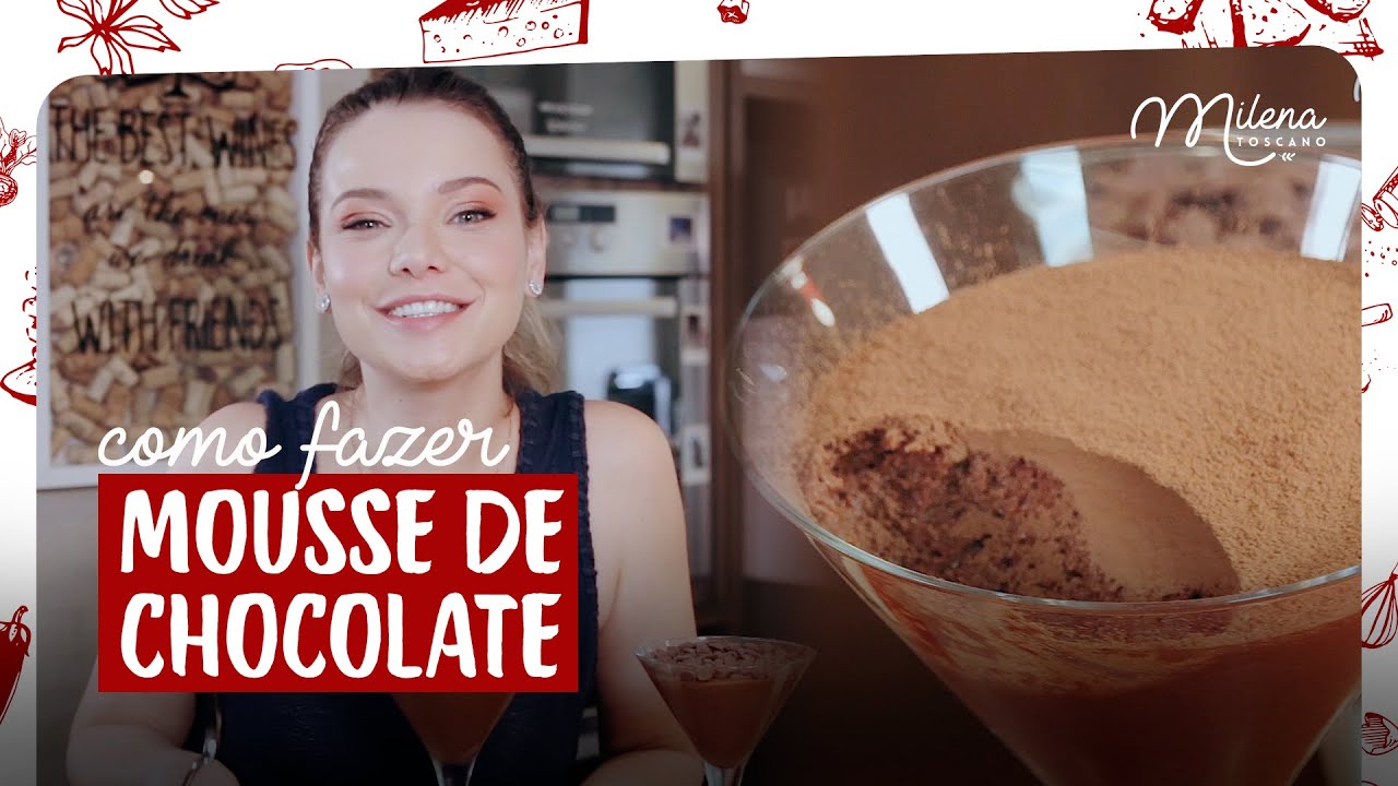 DOCES OU TRAVESSURAS? MOUSSE DE CHOCOLATE By Milena Toscano