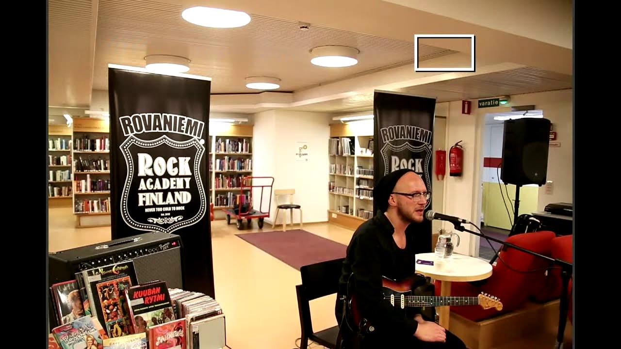 Marzi Nymanin kitaraklinikka Rovaniemi Rock Academy