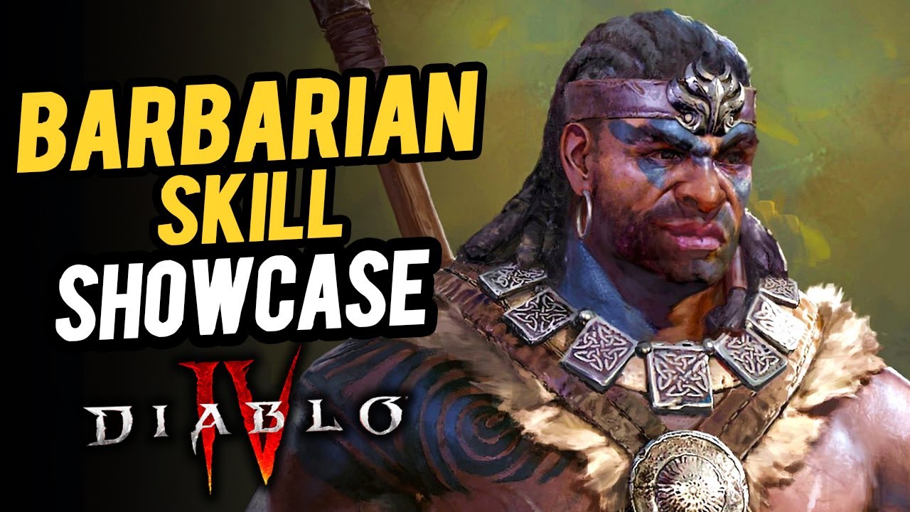 BARBARIAN SKILLS SHOWCASE - Diablo 4