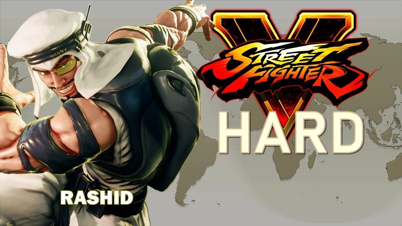 Street Fighter V - Rashid Arcade Mode (HARD)