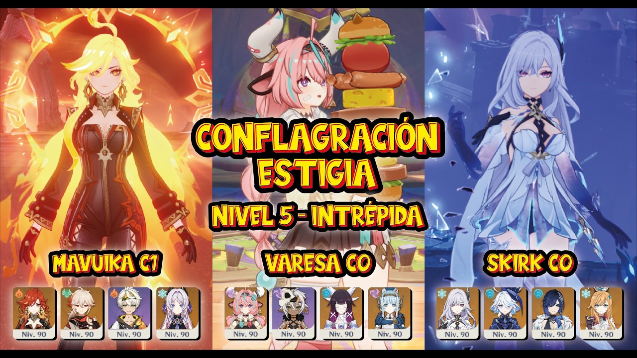 Conflagración Estigia - Nivel 5 Intrépida / Nuevo Endgame 6.4 / Genshin Impact