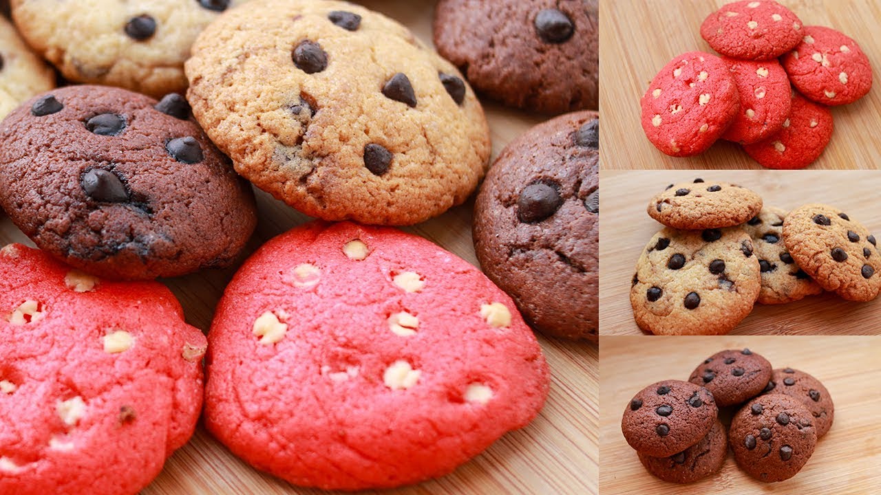 3 EASY COOKIES RECIPE I EGG-LESS & WITHOUT OVEN