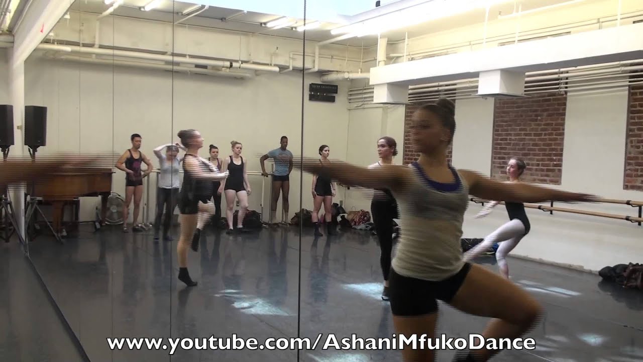 Joffrey Ballet School Jazz Class Across The Floor Exercises - Ashani Mfuko's Class