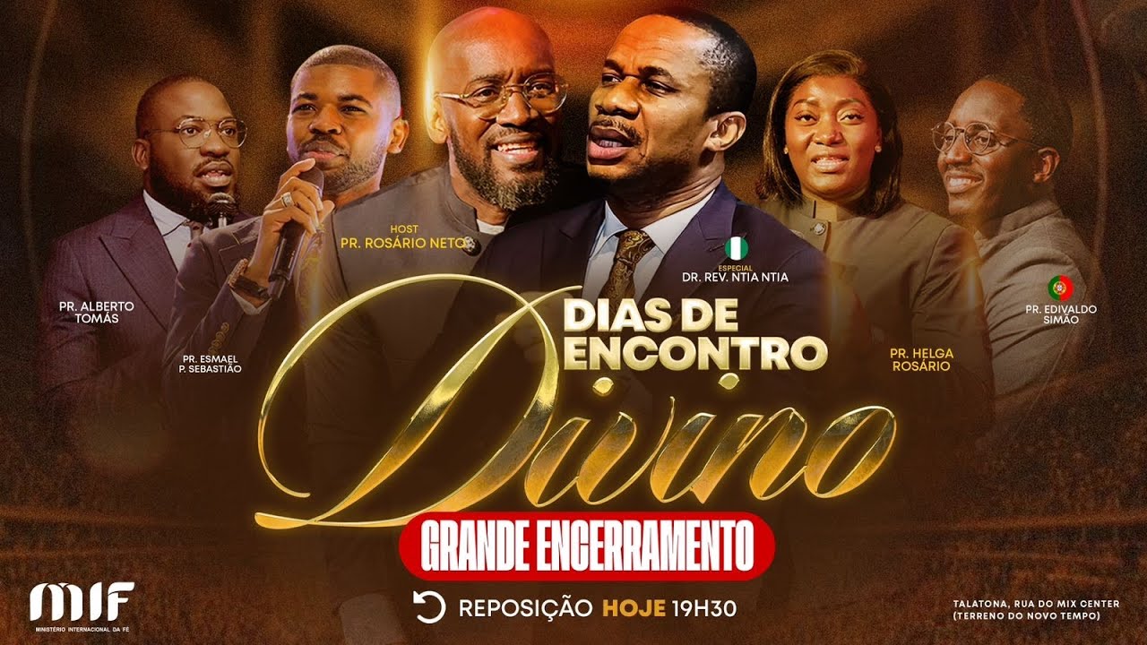 DIAS DE ENCONTRO DIVINO|REPOSIÇÃO DO CULTO DE ENCERRAMENTO|31 Julho 2024 |com o Pastor Rosário Neto.