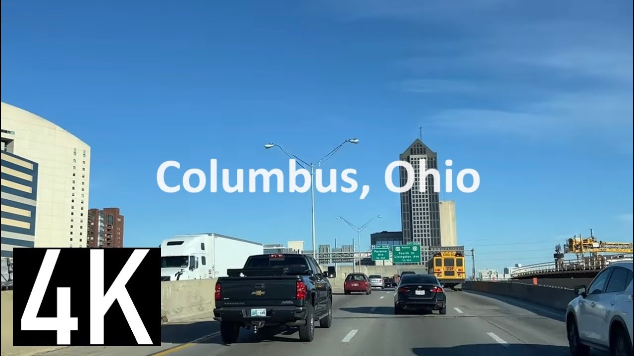Driving in Columbus, Ohio (10th Edition 12/2023) - 4K Columbus Street Tour - Downtown, I-71, OH-315