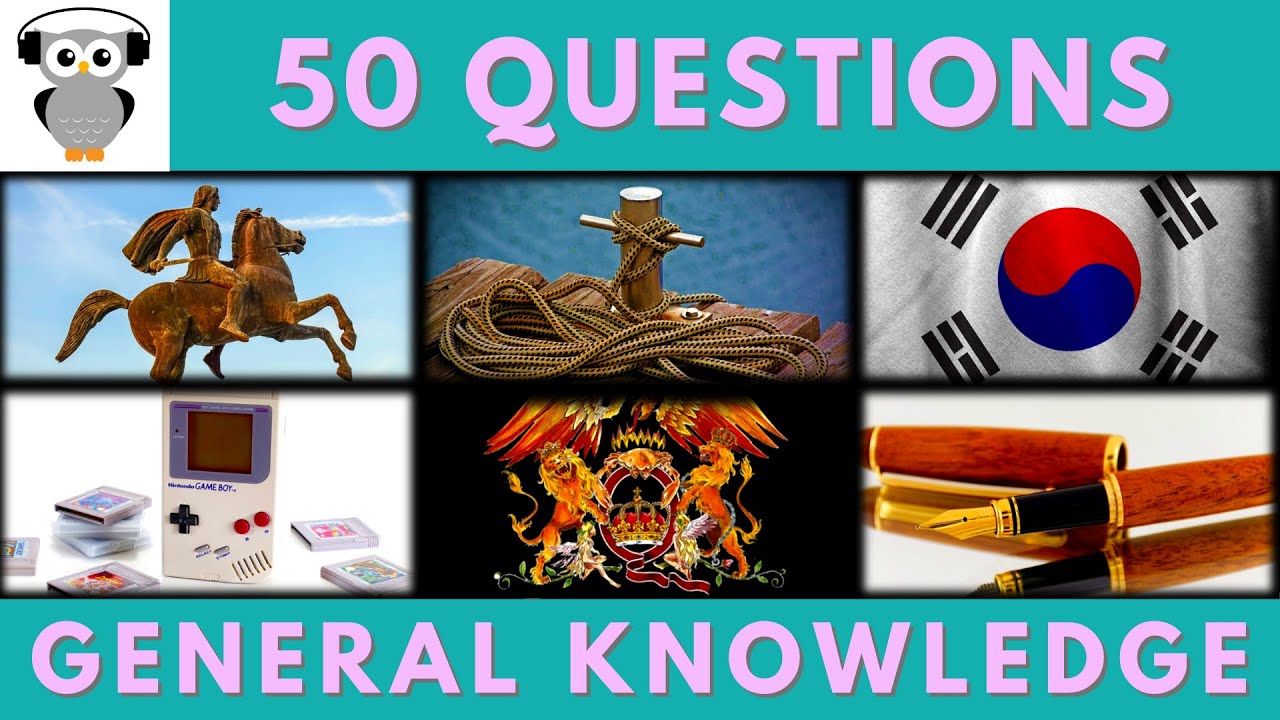 General Knowledge Quiz Trivia #116 | Alexander The Great, Korean Flag, Game Boy, Ink Pen, Boat Dock