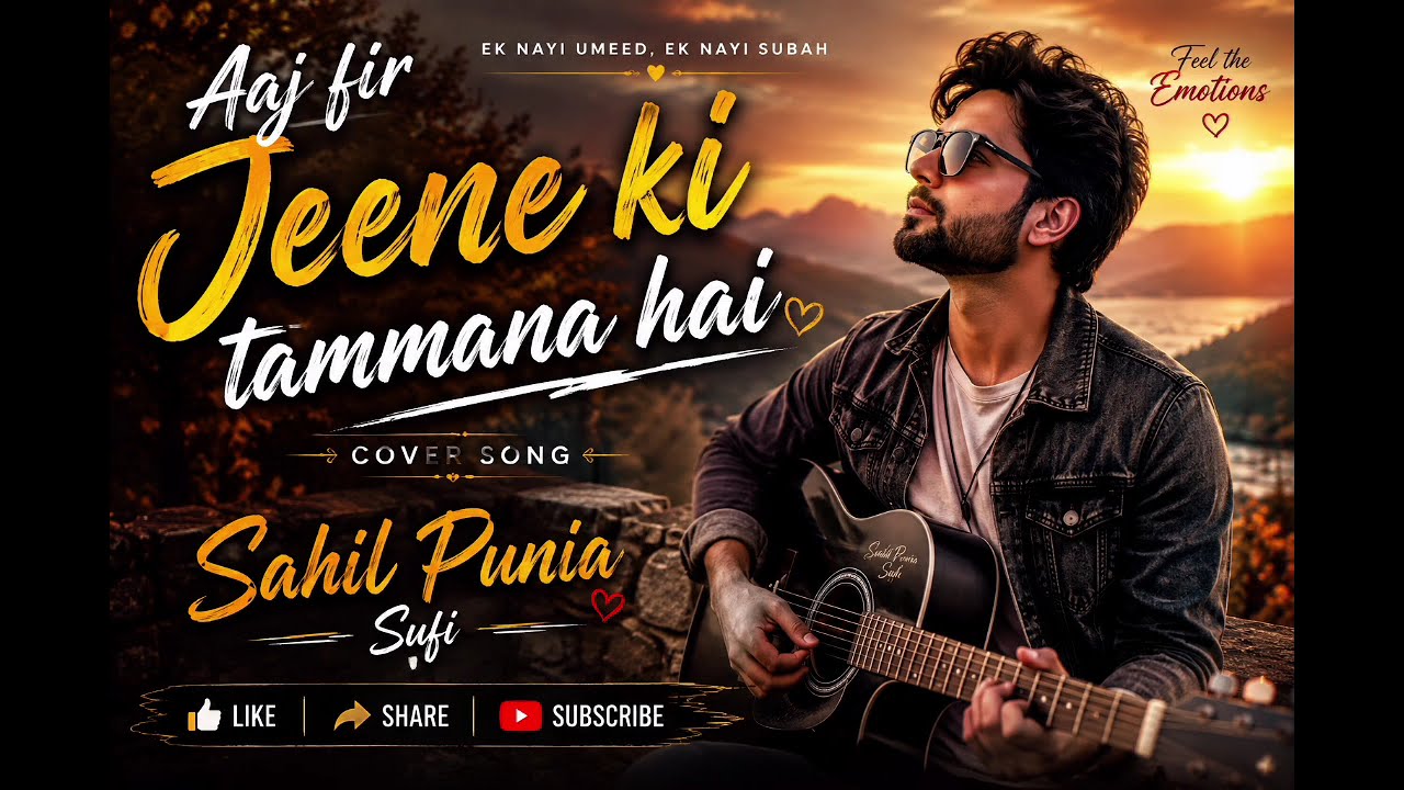 Aaj Fir Jeene Ki Tamanna Hai | Cover Song | Sahil Punia Sufi | Romantic Cover 2026