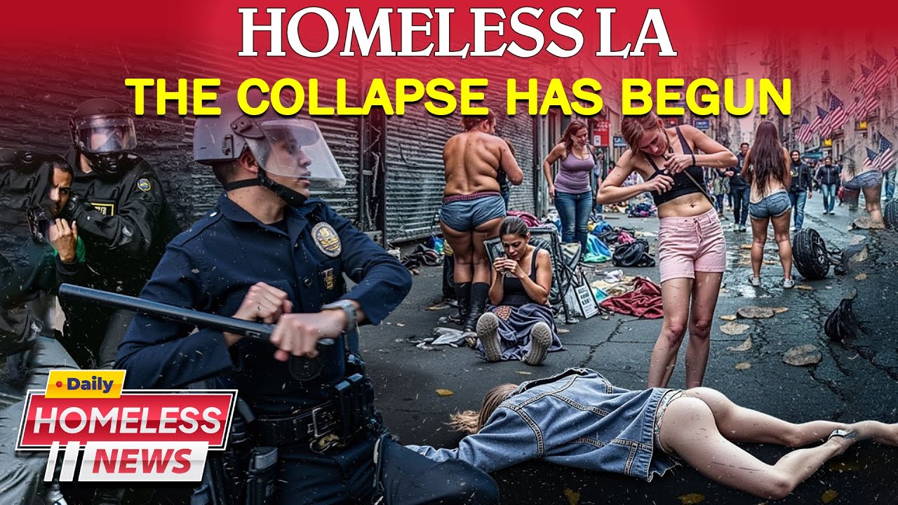 The Miserable Homeless of Skid Row, LA - I've Never Seen Anything So Worse Like This!