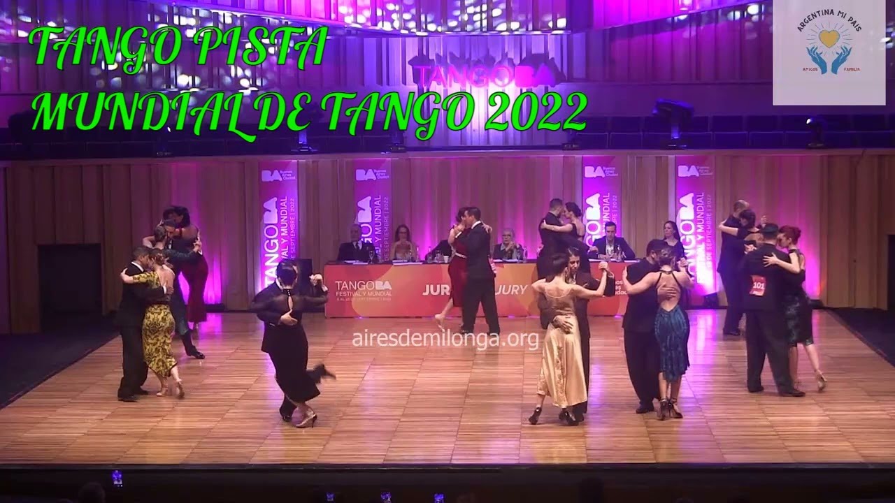 Baile de tango pìsta, ronda 12 semifinal en el Mundial de Tango 2022
