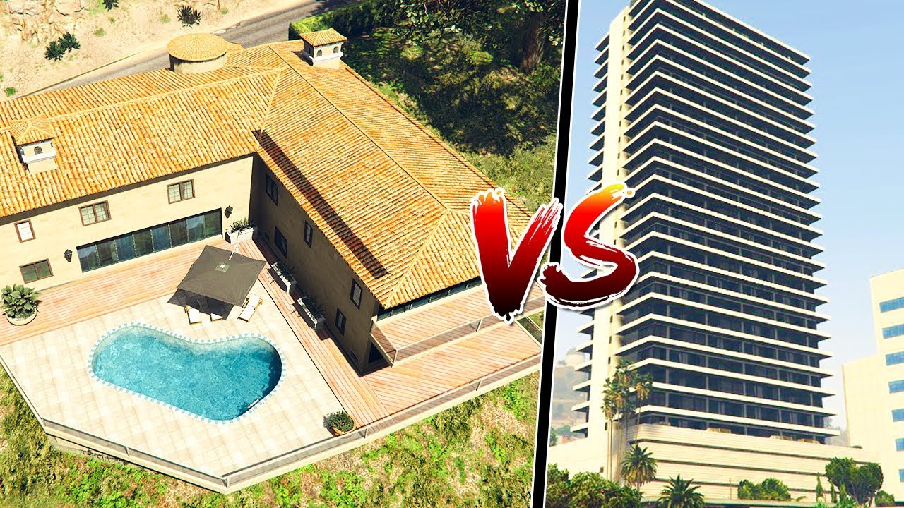 Gta 5 ITA - Villa VS Appartamento di lusso - Qual è la casa migliore?