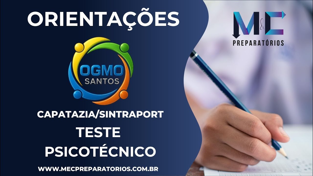 OGMO Santos Capatazia | Psicotécnico IDCAP: Entenda os Testes, o Perfil Exigido e Evite a Reprovação
