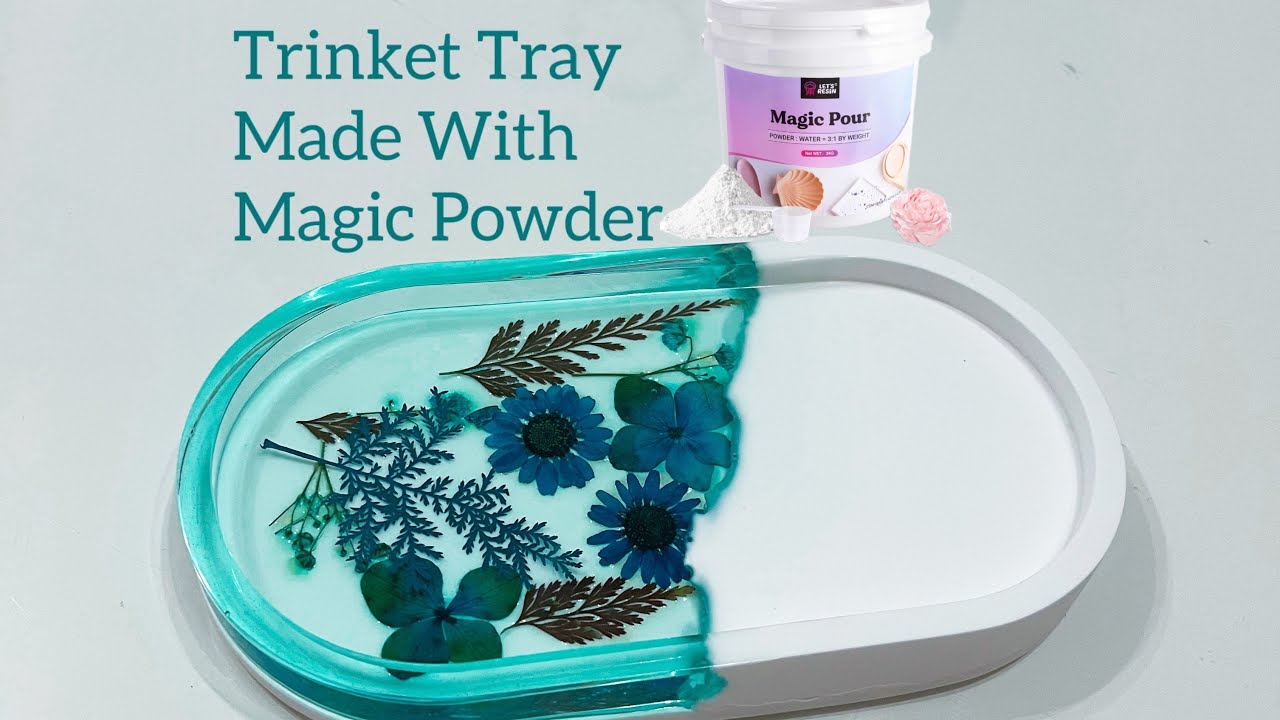 5️⃣6️⃣In love with this Magic Pour! Let’s Resin Magic powder 🪄Trinket tray 💎 What’s inside the kit?