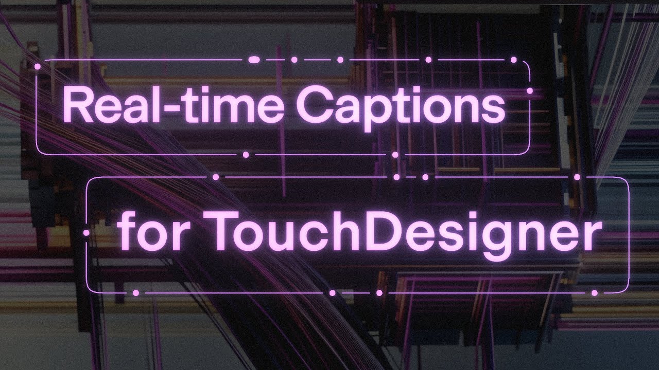 LiveTranscribe for TouchDesigner [ new TOX + setup ]