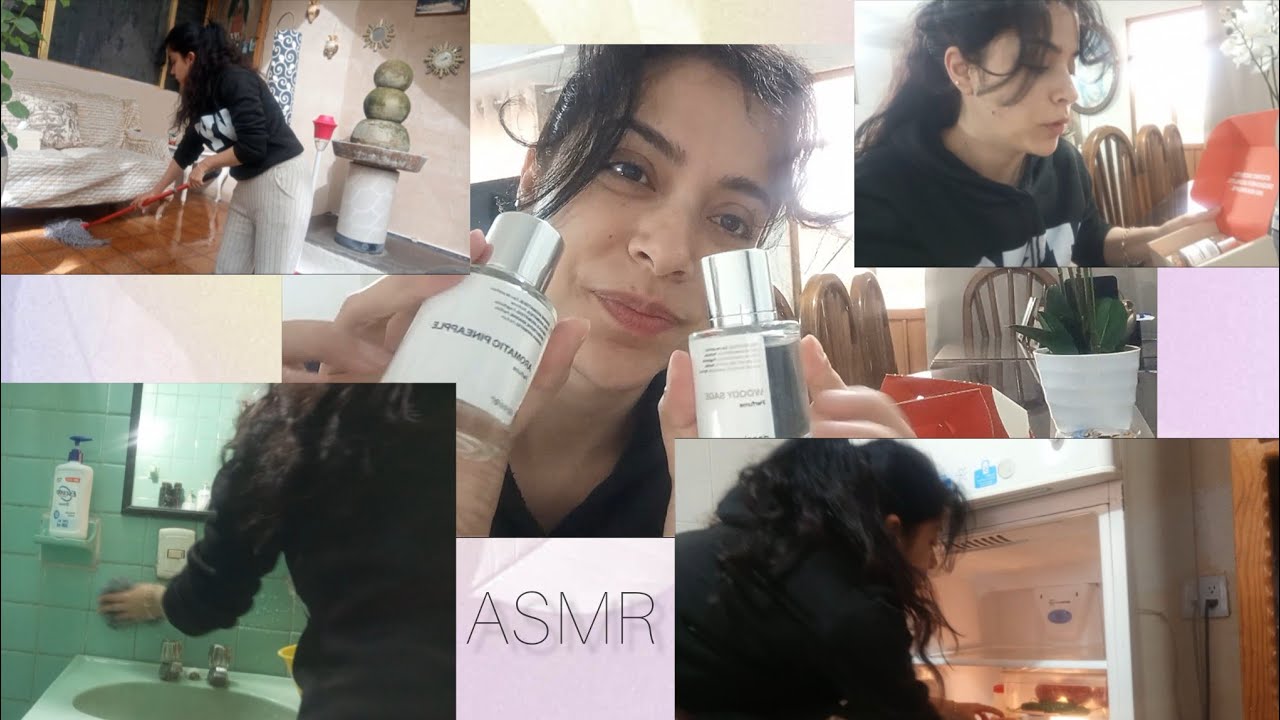 ASMR Limpiando + Colab. dossier Perfumes ✨🎀