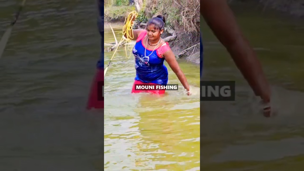 Amazing Village Women Net Fishing #Shorts