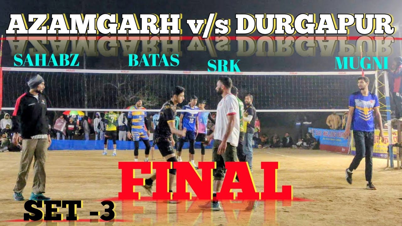 SRK || MUGNI || SAHABAZ ||  Azamgarh vs Durgapur || Crowd Goes Wild || Volleyball Lovers Must Watch