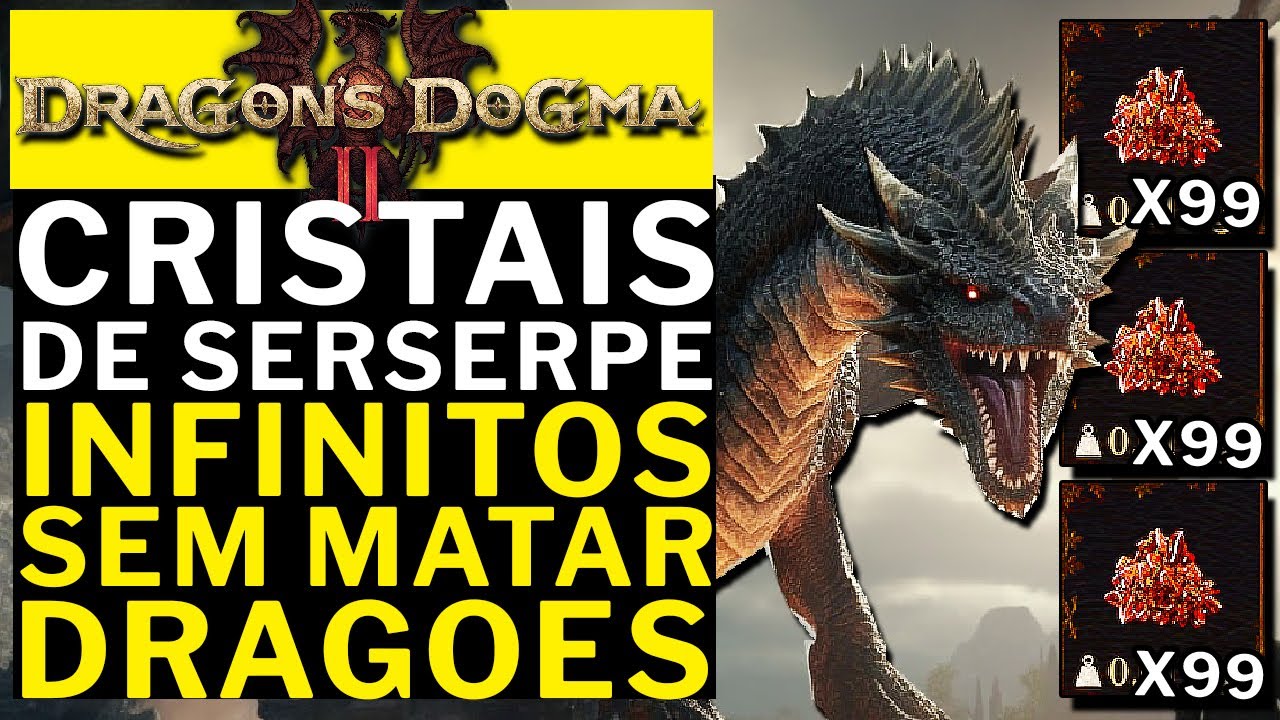 DRAGON'S DOGMA 2 - CRISTAL DE SERSERPE INFINITO!!!! FACIL!!! SEM MATAR DRAGOES!!!!