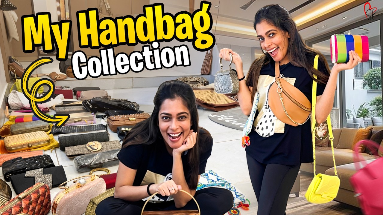 Handbag கடையே வச்சுருக்கேன் மக்களே!! 😅| My Handbag Collection 👜👛 | With Love Shanthnu Kiki