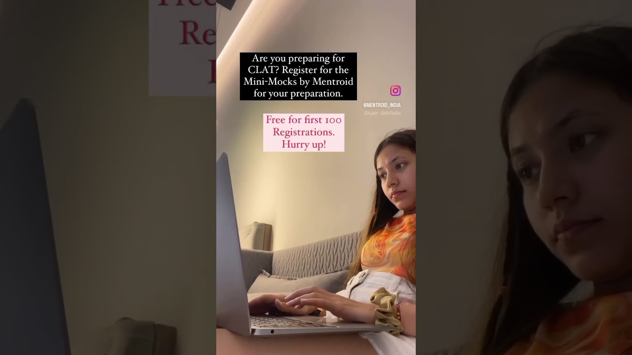 Free CLAT Mocks by Mentroid? Register with the link in comments!