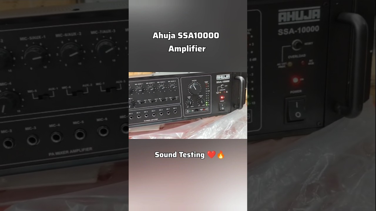 Ahuja SSA10000 Amplifier Sound Testing | Ahuja 1000 Watt Amplifier | Jbl Dj Setup #dj  #jbl #shorts