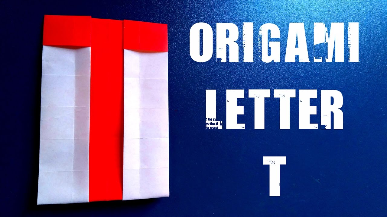 Origami Letter T