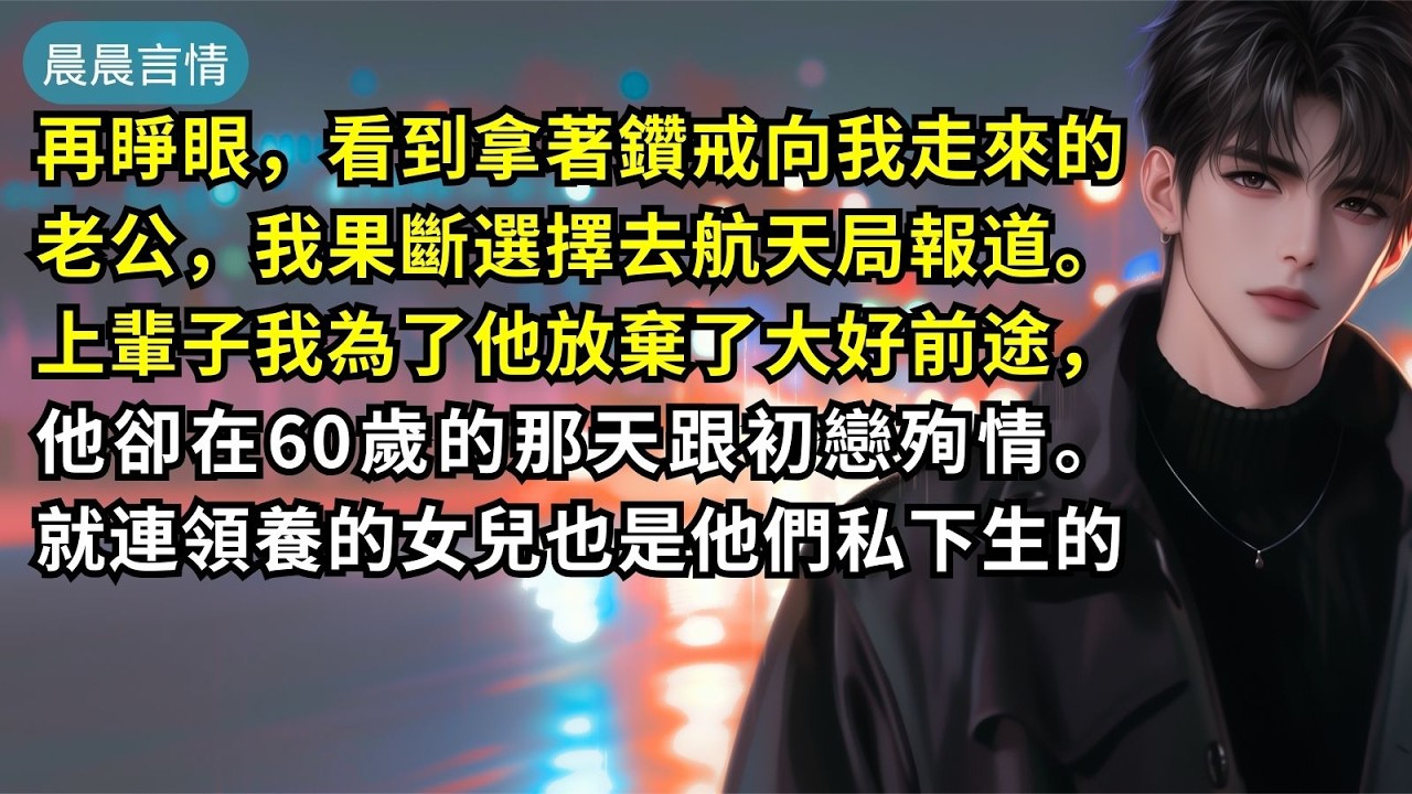 再睜眼，看到拿著鑽戒向我走來的老公，我果斷選擇去航天局報道。上輩子我為了他放棄了大好前途，他卻在60歲的那天跟初戀殉情。就連領養的女兒也是他們私下生的