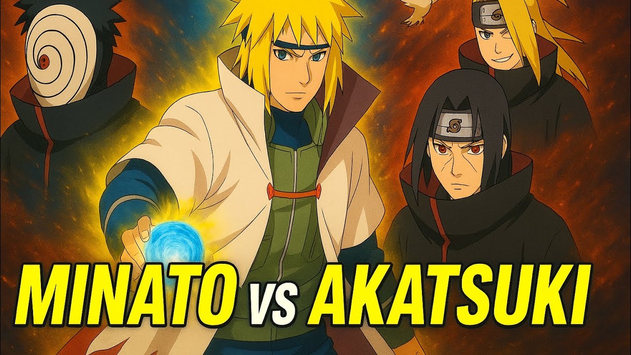 Minato vs Obito, Itachi & Deidara | Legendary Naruto Showdown (Epic Fight!)