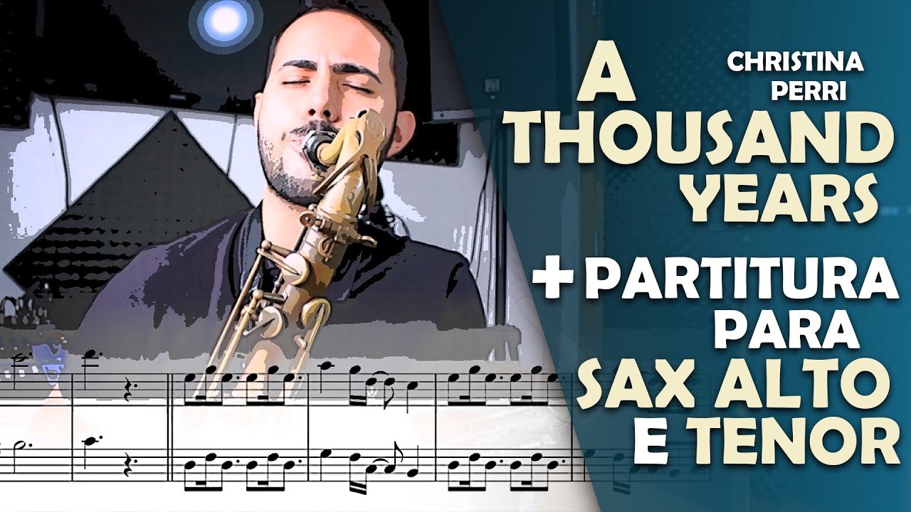 A THOUSAND YEARS de Cristina Perri no Saxofone | Prof. Harrison Peclat