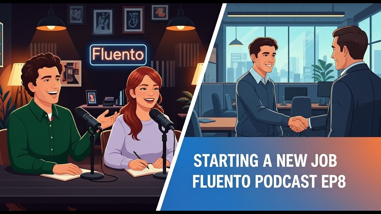 Starting a New Job in English | Workplace English Conversation for Beginners | Fluento Podcast EP8