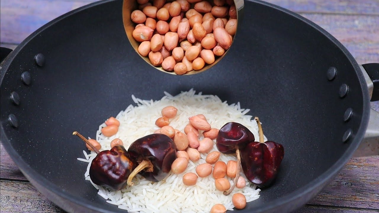 1/2 cup Raw Rice Amazing Quick&Tasty Less oil Evening Snacks | Crispy Less Ingredient snacks