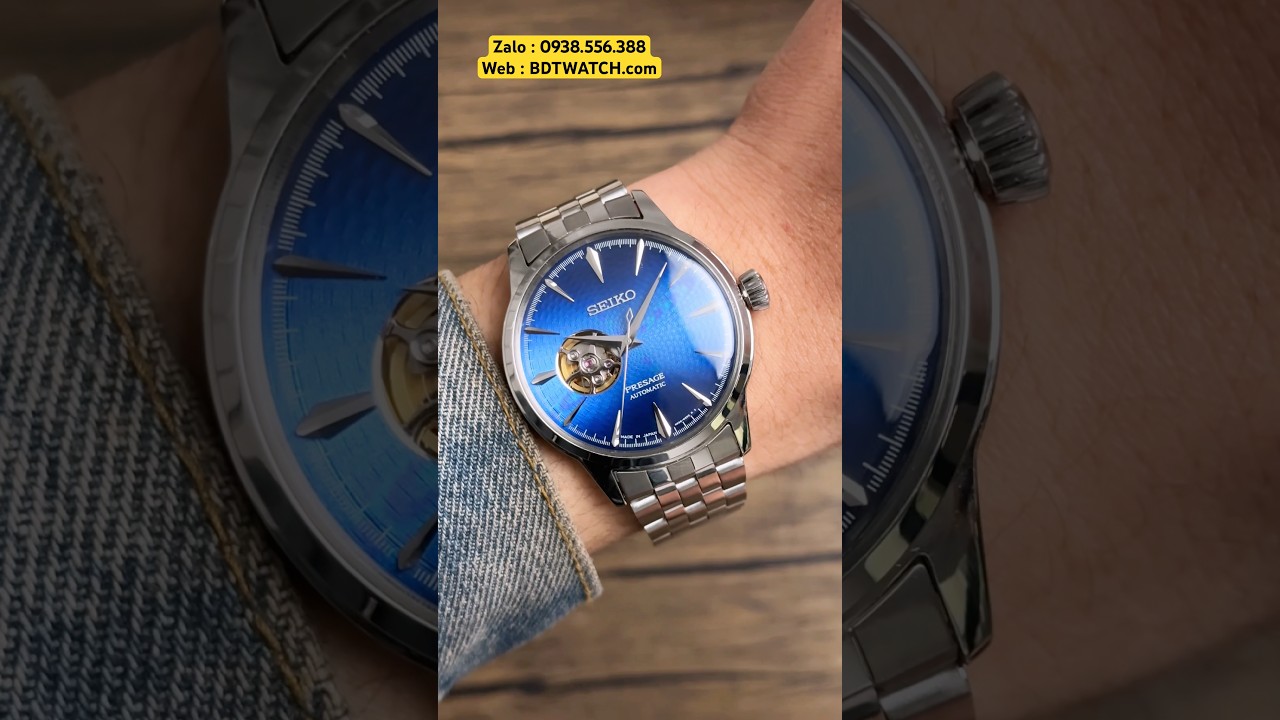 ĐỒNG HỒ NAM SEIKO PRESAGE COCKTAIL OPEN HEART QUYẾN RŨ