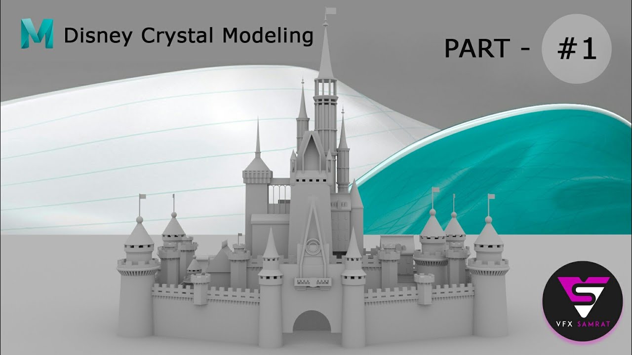 3D Maya Tutorial - Disney Crystal Palace Model in Maya 2018 tutorial Part - 1