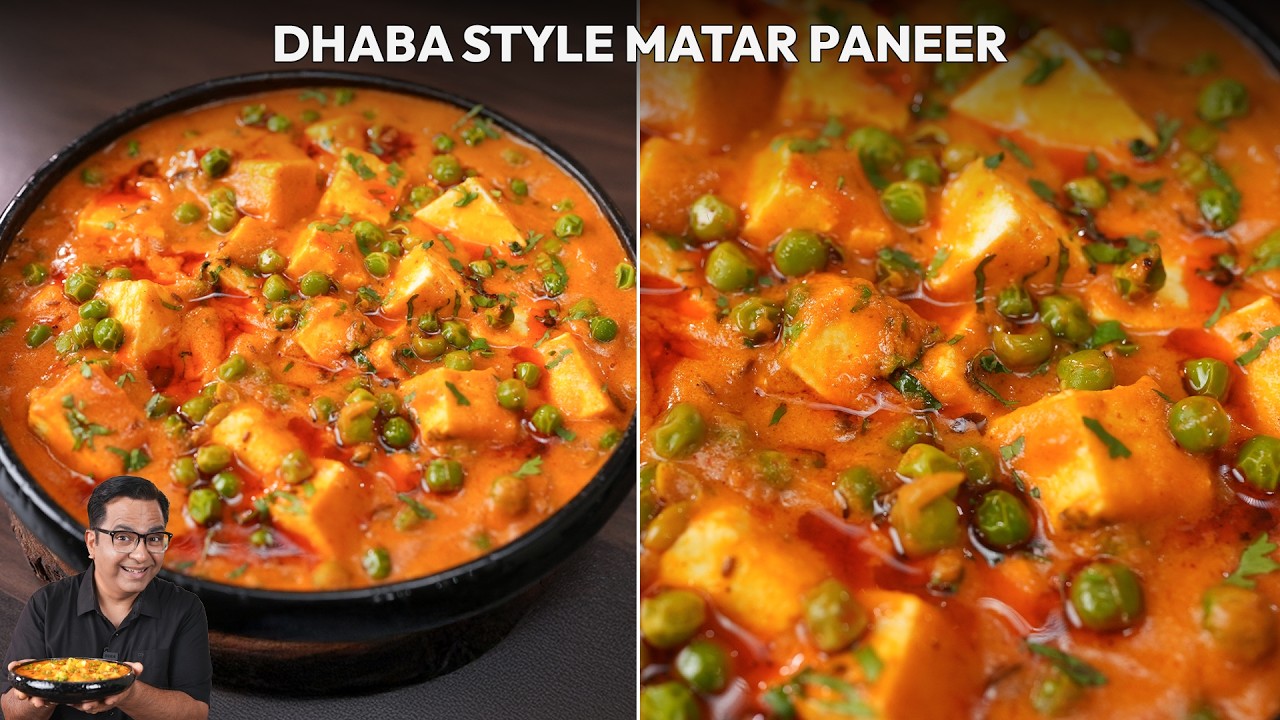 How To Make DHABA STYLE MATAR PANEER | Asli Highway Wala Swad | Chef Ajay Chopra | Easy Matar Paneer