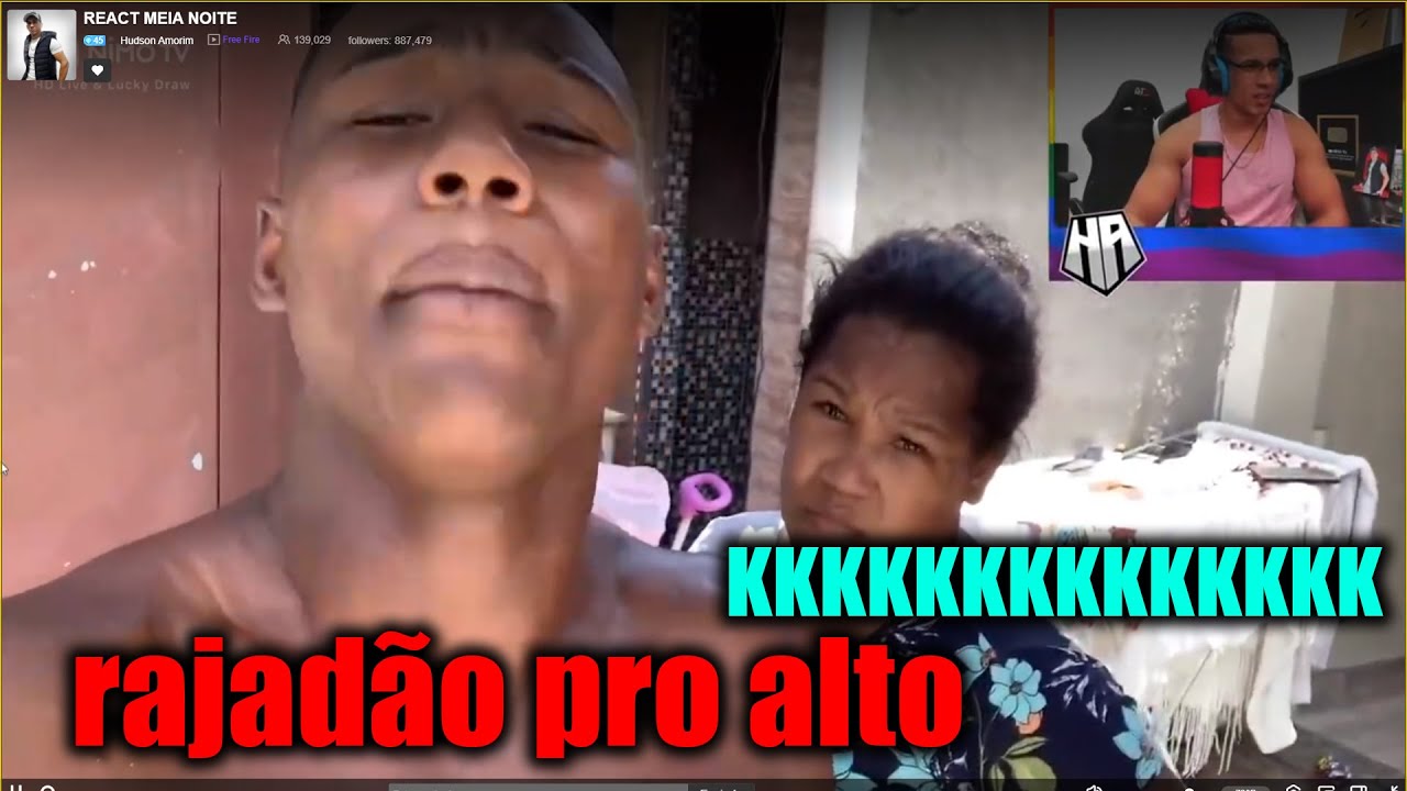 HUDSON AMORIM REAGINDO NG DA BL kkkkk Na virada do Natal ou do Ano Novo era só um rajadão pro altO