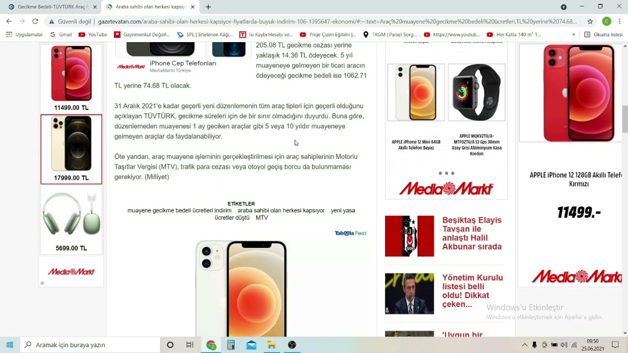 T&Uuml;VT&Uuml;RK ARA&Ccedil; MUAYENE GECİKME BEDELİNİN D&Uuml;Ş&Uuml;R&Uuml;LMESİ
