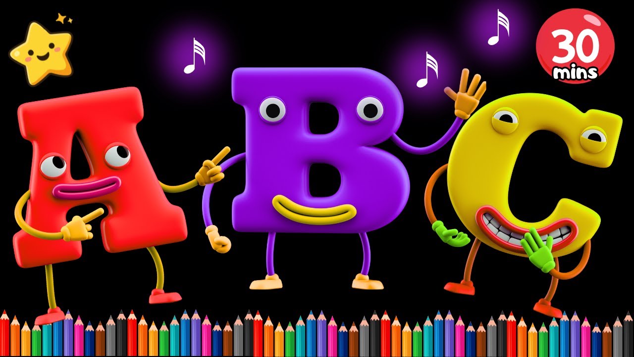ABC Phonics Song for Kids 🔤🎵 Learn ABC with Colors & Shapes! Fun ABCD Alphabet song for kindergarten
