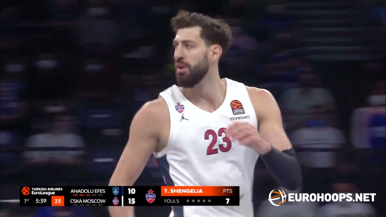 Anadolou Efes Istanbul-CSKA Moscow 96-100: Tornike Shengelia (23 points)