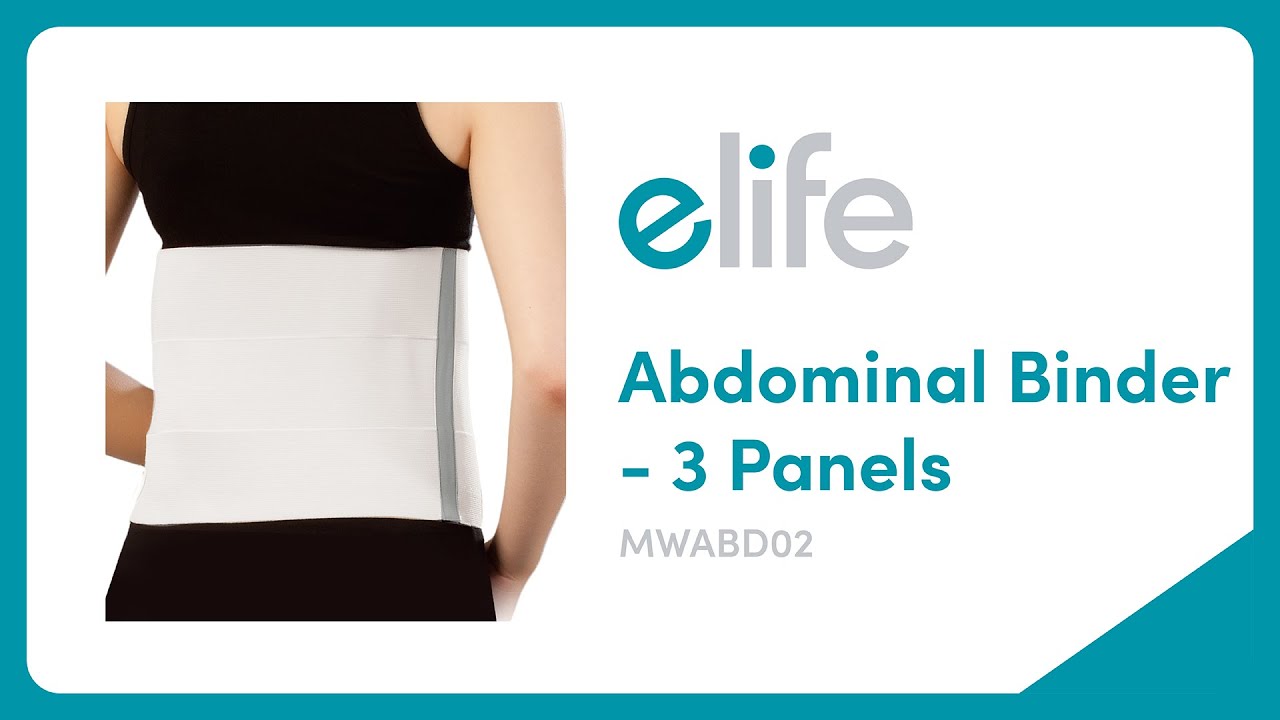 How To Wear elife&reg; Abdominal Binder - 3 Panels