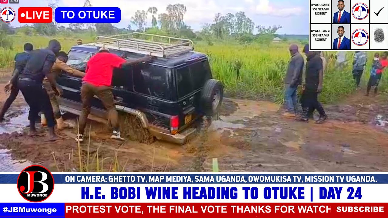 Bobi Wine’s convoy got Stranded in Otuke! — The State of Roads Will Leave You Speechless!