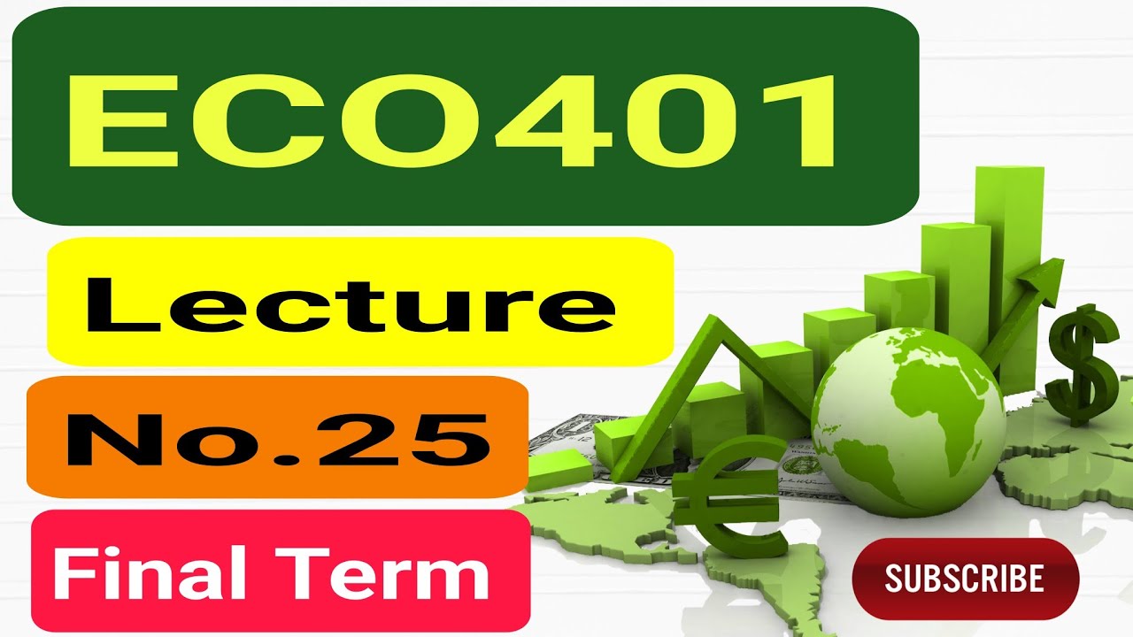 Eco401 lecture No.25 | Final Term