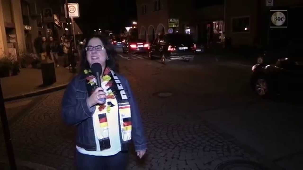 Autokorso in Breisach anlässlich des Fussball-Weltmeisterschaft Sieges 2014