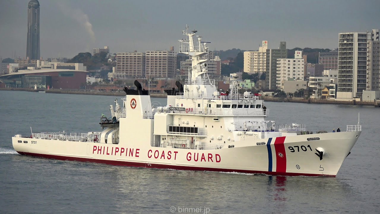 [4K] Philippine Coast Guard BRP TERESA MAGBANUA MRRV-9701 sea-trial -  フィリピン向け巡視船の1番船が初の試運転へ出港