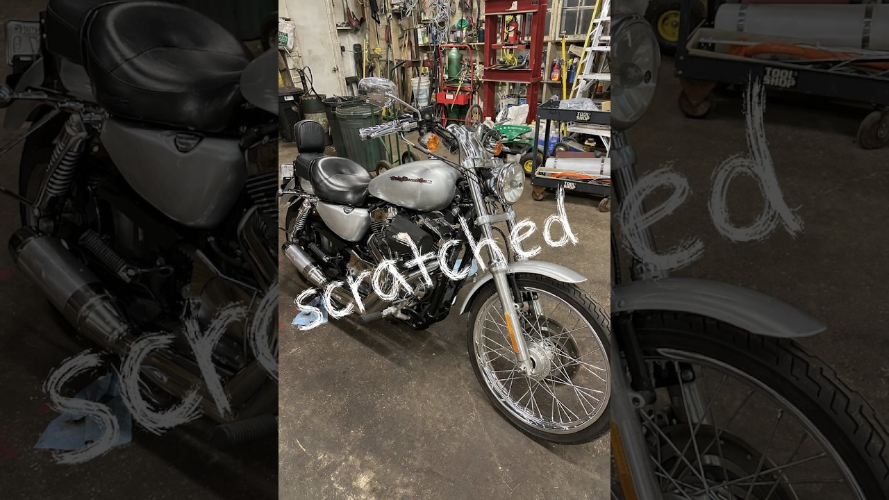 Harley sportster paint repair