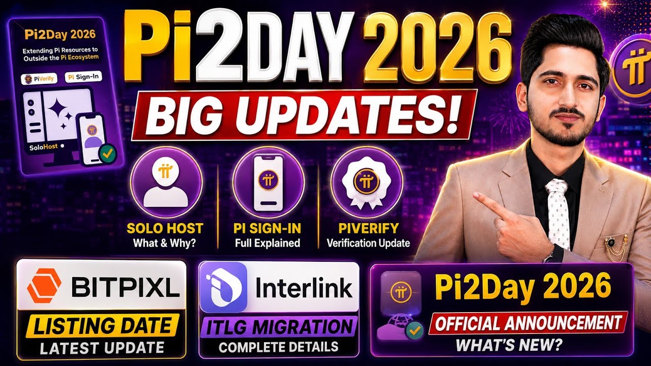 Pi2Day Launch Solo Host, Pi Sign-In, Piverify Explain | Bitpixl Listing Date | ITLG Migration Update