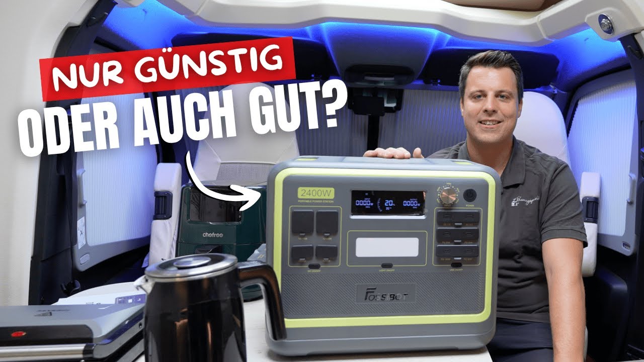 Preiswerte Powerstation im schicken Design 🔋FOSSIBOT F2400 ⚡️