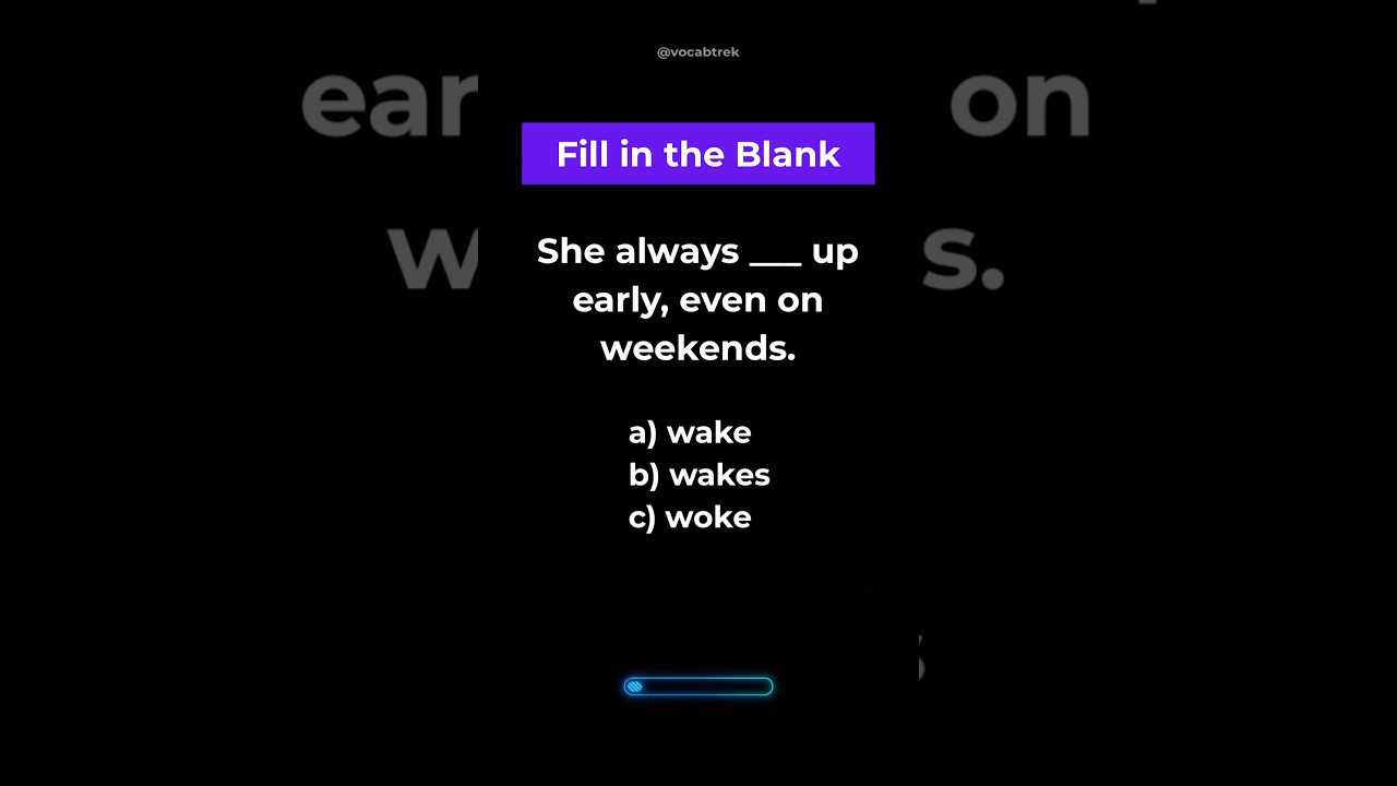 English verbs quiz (intermediate) ☀️